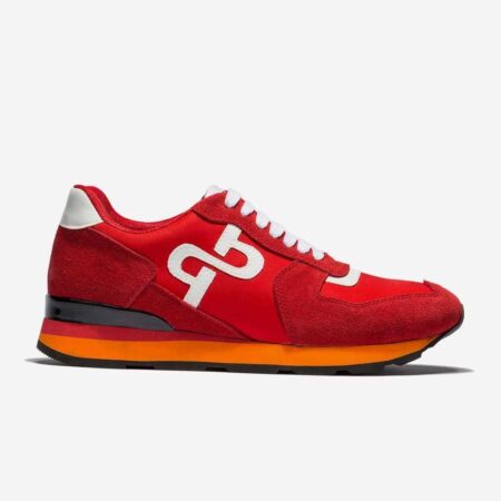 Lace-Up Suede Sneakers Red - Top Sneakers - OPP Official Store (OPP France)